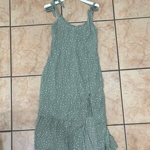 Green Polka Dot Women's Dress